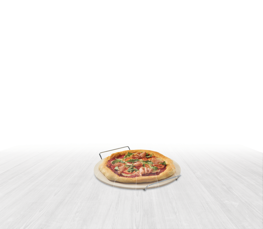 Ceramic Round Pizza Stone & Serving Rack, 15-in D8F1 - product image 7