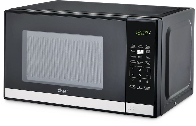 Countertop Microwave, 700 W, Black Stainless Steel, 0.7-cu-ft W8K1