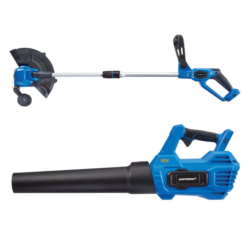 20V Cordless 12" String Trimmer and 370CFM Blower Combo Kit with PWR POD 2 Ah Battery and Charger M2V5