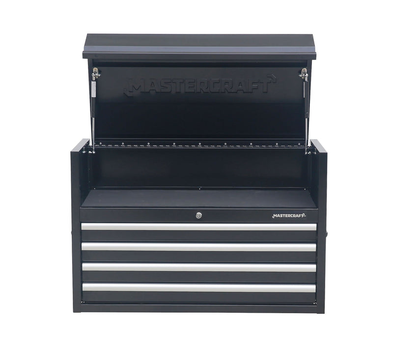Powder-Coated Steel Tool Chest with Liners, Black, 36-in O3J8