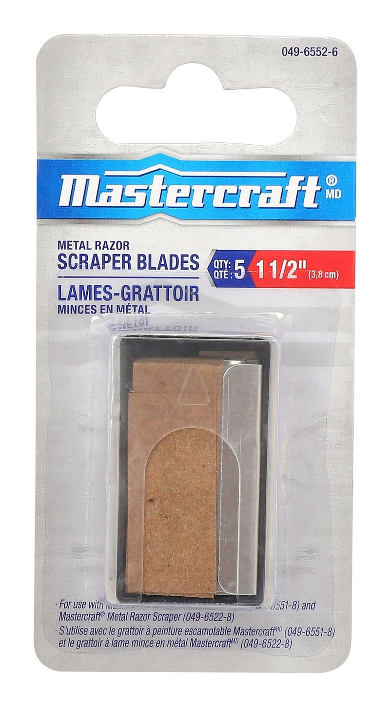 Replacement Razor Blades For Glass & Surface Scraper Tool, 1-1/2-in, 5-pk K2G1