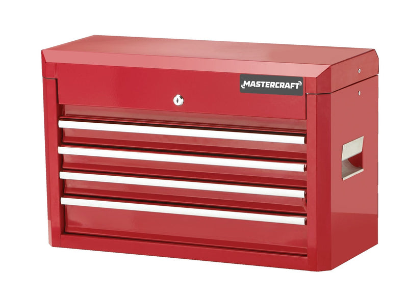 Tool Chest with 4 Drawers, Deep Red, 24-in P8Q2