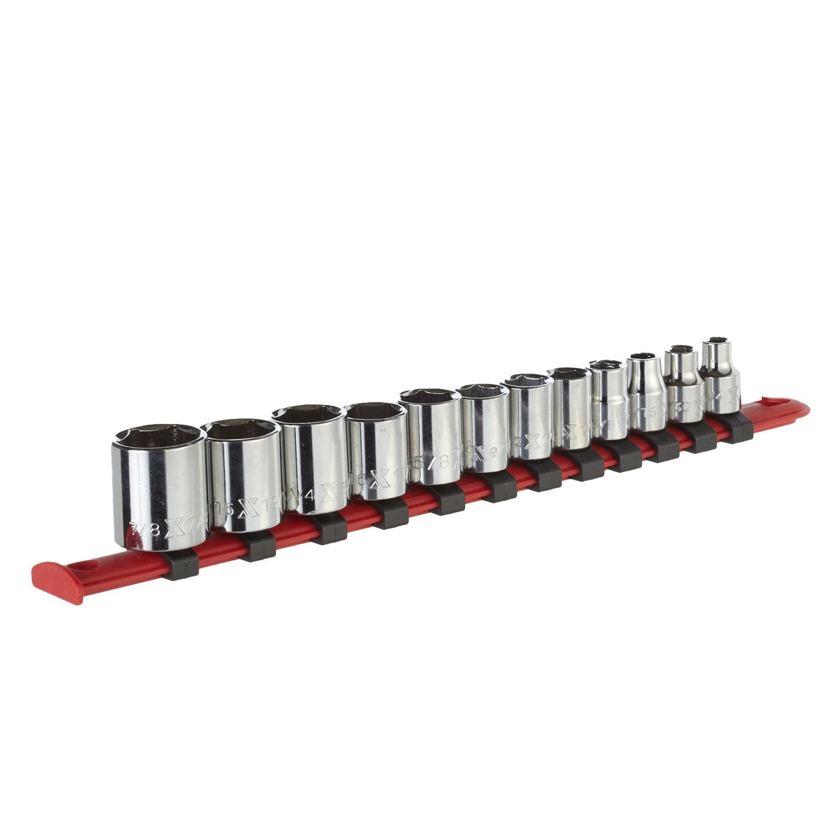 3/8-in Drive Regular Socket Set 12-pc, SAE, CRV, Nickel-Chrome Plating D4Q4 - product image 1