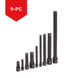Impact Extension Bar Set, 9-pc, SAE/Metric, CRMO F0D8 - product image 4