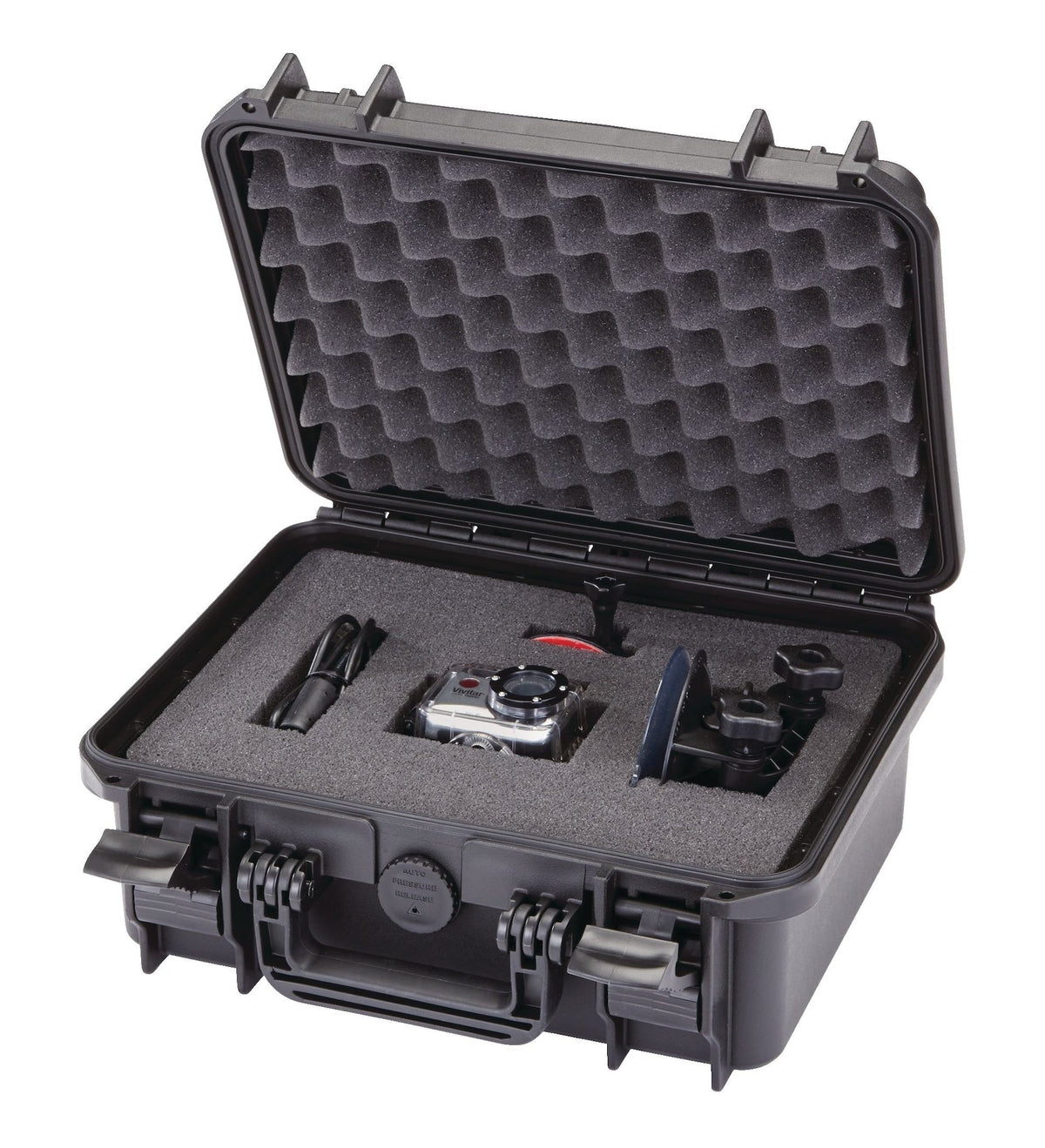 Portable IP67 Waterproof Storage Case with Foam Layers, Small, Black T6Z7 - product image 4