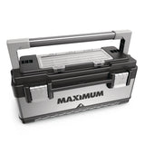Portable Plastic & Metal Tool Box with Removable Tray & Organizer, Black, 20-in S3T2 - product image 1