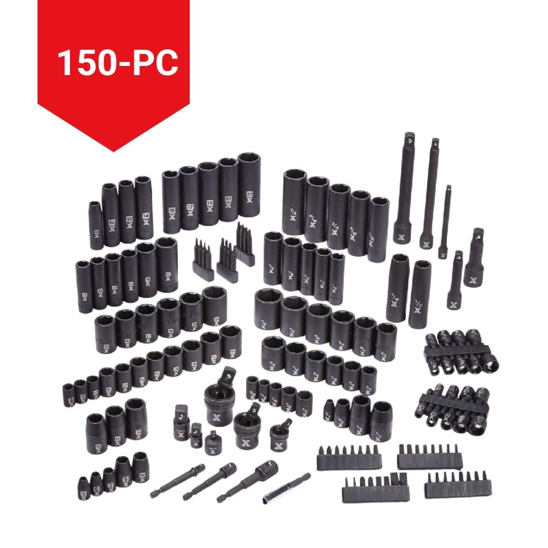 Professional Grade Impact Socket Set, 150-pc, SAE / Metric, CRMO E6B5 - product image 5