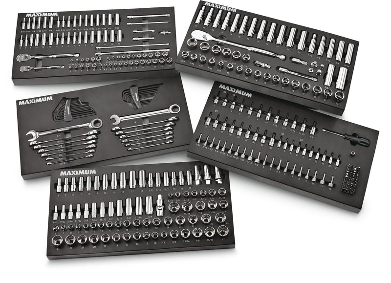 Professional Grade Socket Set, 346-pc, CRV, Nickel-Chrome Plating N4O3