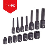 Torx & E-Torx Impact Bit Socket Set, 14-pc, SAE/Metric O3I5 - product image 5