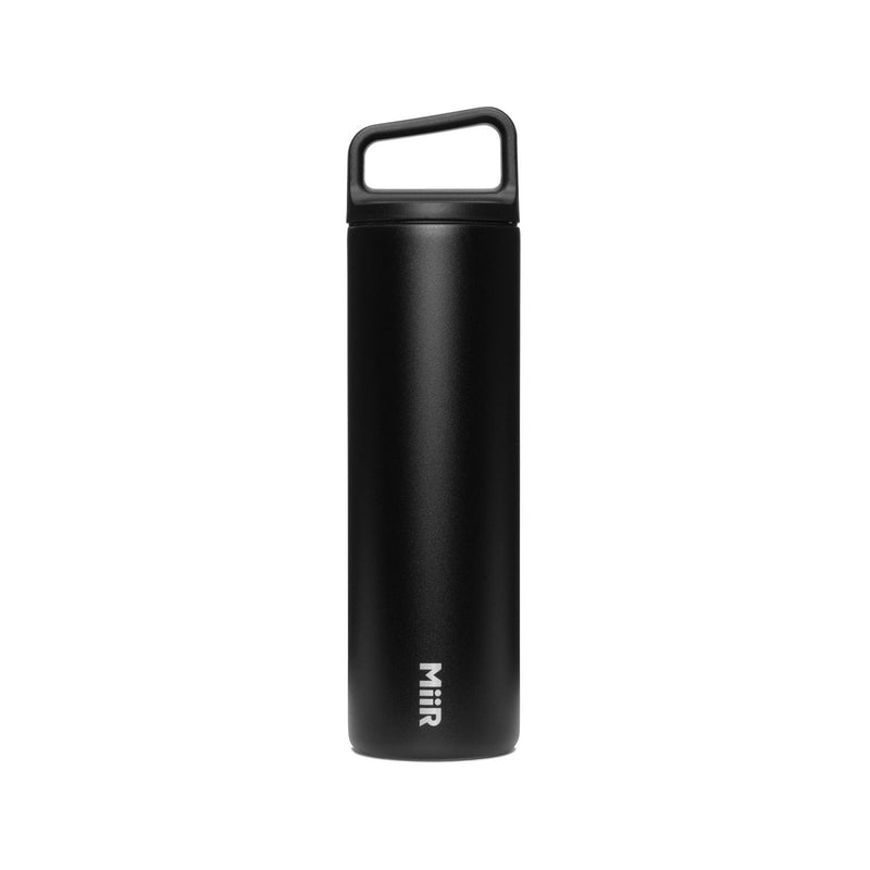Wide Mouth Stainless Steel Insulated Travel Water Bottle, Black, 20-oz C5W4