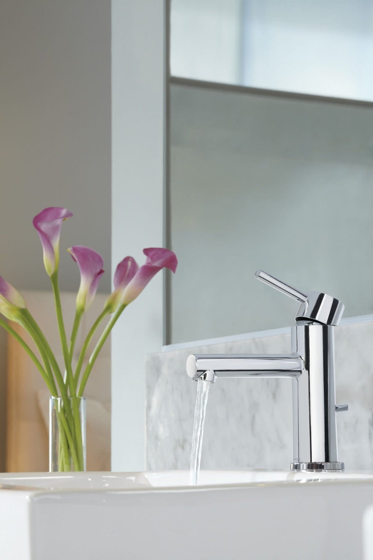 Align Single Handle High Arc Single Hole Bathroom Sink Faucet, Chrome I9B8 - product image 3
