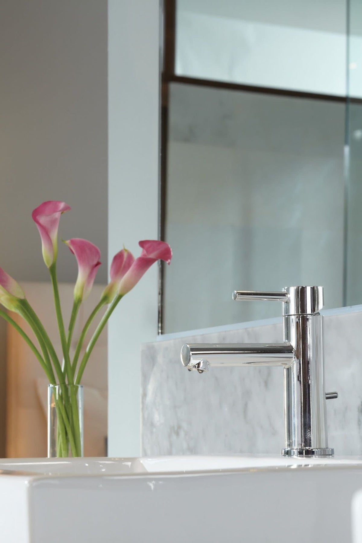 Align Single Handle High Arc Single Hole Bathroom Sink Faucet, Chrome I9B8 - product image 5
