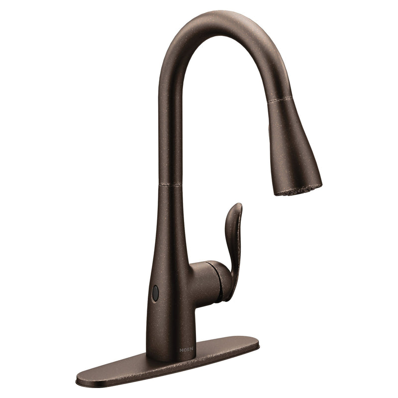Arbor MotionSense 1-Handle Pulldown Kitchen Faucet, Oil Rubbed Bronze W9M1