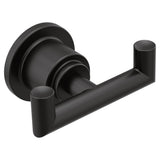 Arris Modern Double Robe Hook, Matte Black X9B4 - product image 1