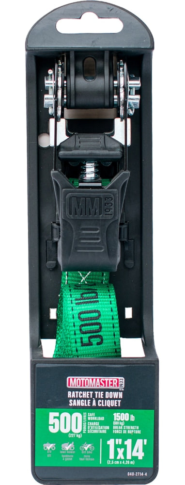 1,500-lb Endless Padded Ratchet Tie Down Strap, Weatherproof, 1-in x 14-ft I5R1 - product image 2