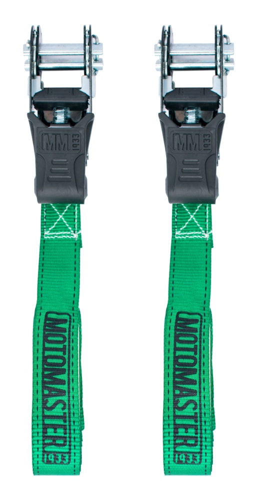 1,500-lb Padded Ratchet Tie Down Straps, Weatherproof, 1-in x 6-ft, 2-pk I1V6 - product image 4