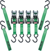 1,500-lb Ratchet Tie-Down Straps, with Padded Handle, 1-in x 14-ft, (2.5 cm x 4.3 m), 4-pk H1K0 - product image 2
