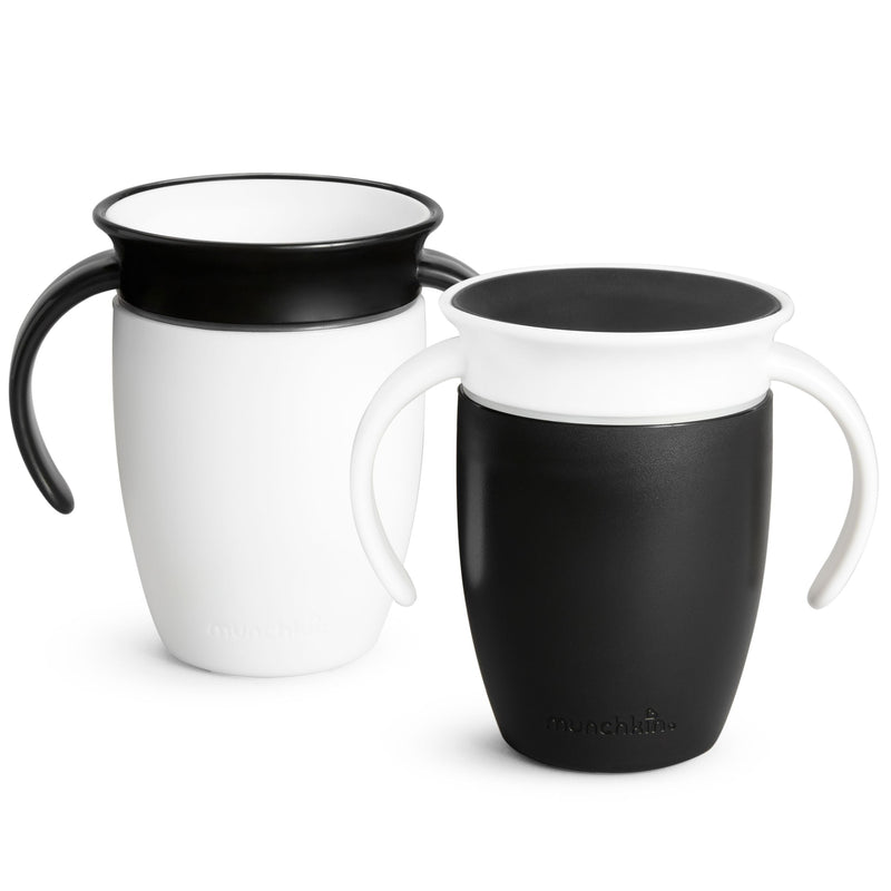 Miracle 360° Black & White Trainer Cup, 7-oz, 2-pk V0U0