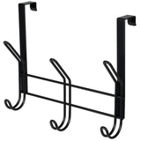 11.2" Over The Door Double Metal 3 Hook, Black G4A4 - product image 1
