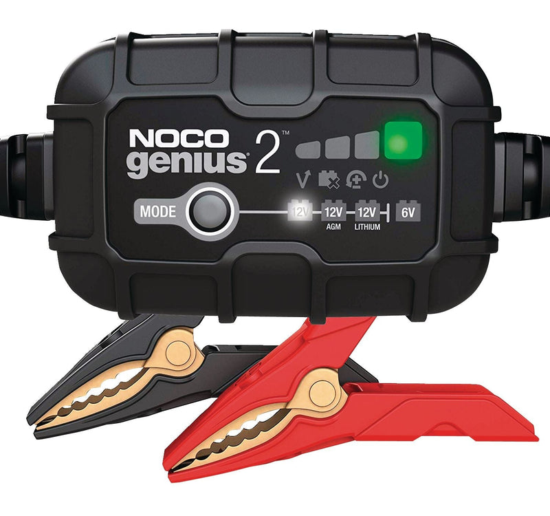 GENIUS2 Smart Battery Charger/Maintainer/Desulfator, 2-Amp, 6V/12V G1V9