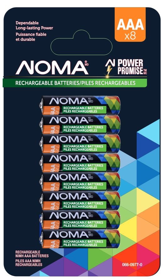 AAA Ni-MH Rechargeable Battery, 8-pk Y9Z7