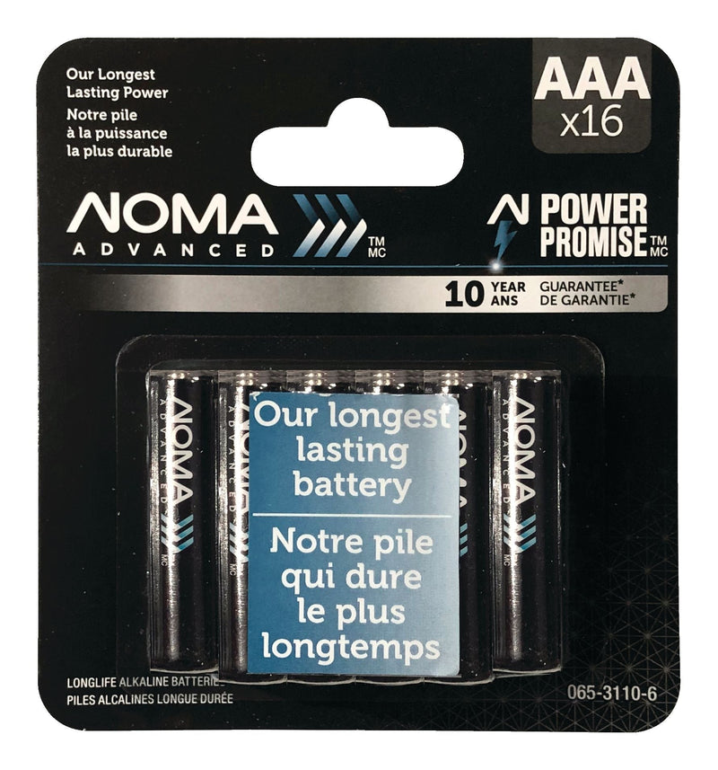 Advanced 16-pk AAA Alkaline Batteries, Long Lasting, All Purpose W9B9