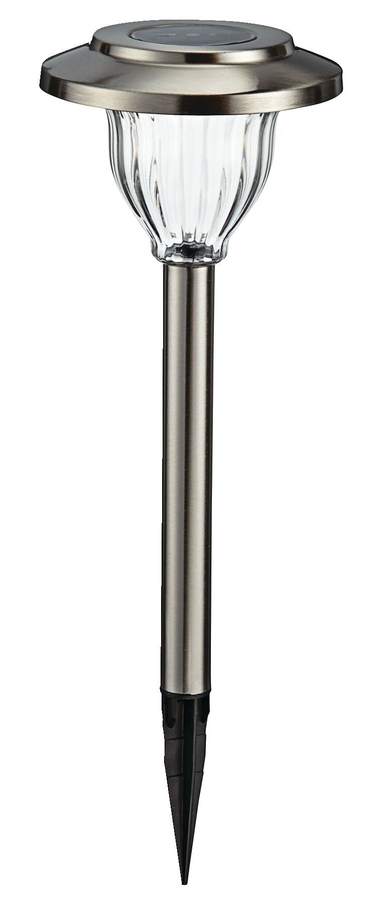 Outdoor Pure White LED Solar Stainless Steel Garden & Pathway Stake Lights, 10-Pk Y3N8