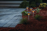 Outdoor Pure White LED Solar Stainless Steel Garden & Pathway Stake Lights, 10-Pk Y3N8 - product image 3