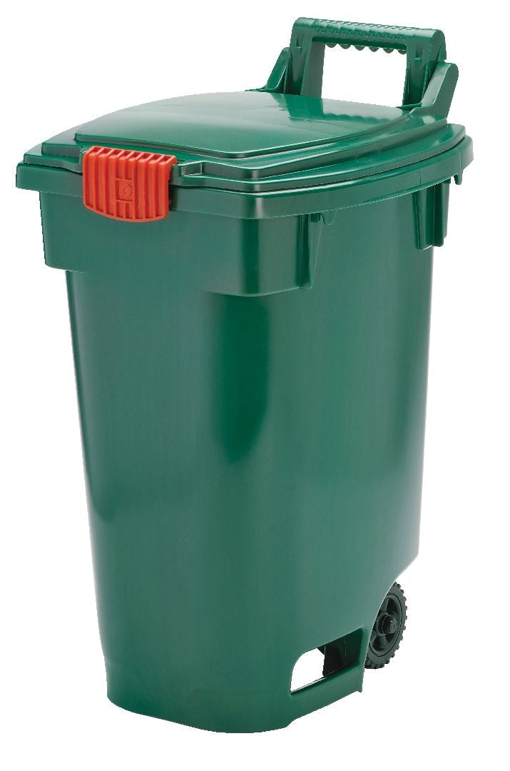 Plastic Wheeled Compost Bin/Multi-Use Storage Cart, Green, 45 L L2M1 - product image 2