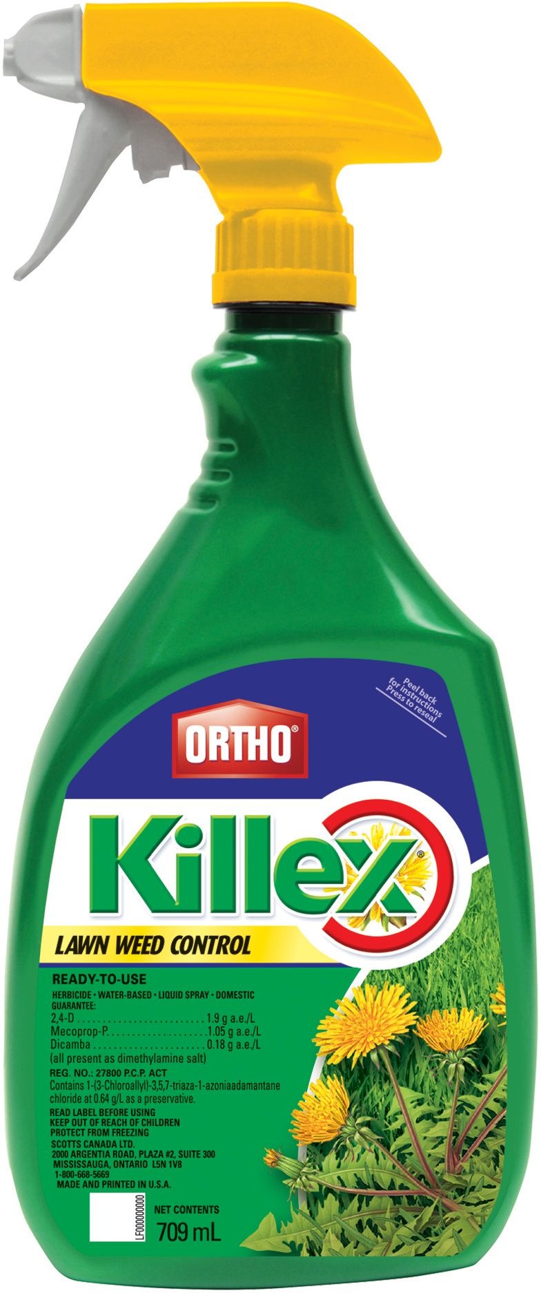 Killex Ready-to-Use Lawn Weed Control/Killer, Herbicide, 709-mL V1M8