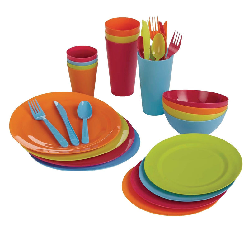 Acrylic Colourful Dinner Set, 33-pc N8G9