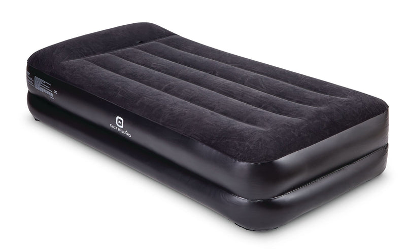 Twin Double-High Inflatable Air Mattress with Built-In Pump & Pillow I9S2