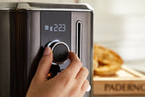 Even Heat Wide Slots Toaster with 9 Settings, Black Stainless Steel, 2-Slices T0X8 - product image 4