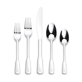 Morell Modern Paddle Mirror Finish Stainless Steel Flatware Set, Serves, 20-pc A9A9 - product image 1