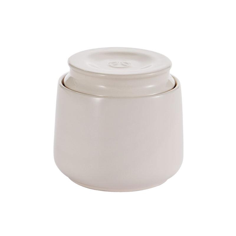 Professional Ceramic French Butter Keeper Dish, Dishwasher Safe, Holds One 1/4-lb Stick of Butter X7I9