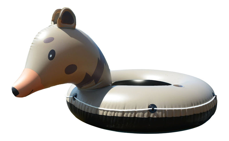 Inflatable Bear River/Lake Tube, 1-Person, Brown K0I3