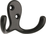 Stainless Steel Single Double Prong Robe Hooks, Assorted Colours, 4-pk A7F2 - product image 1