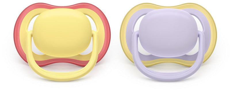 Ultra Air Powder Yellow Pacifier for 0-6M, 2-pk Z5B3