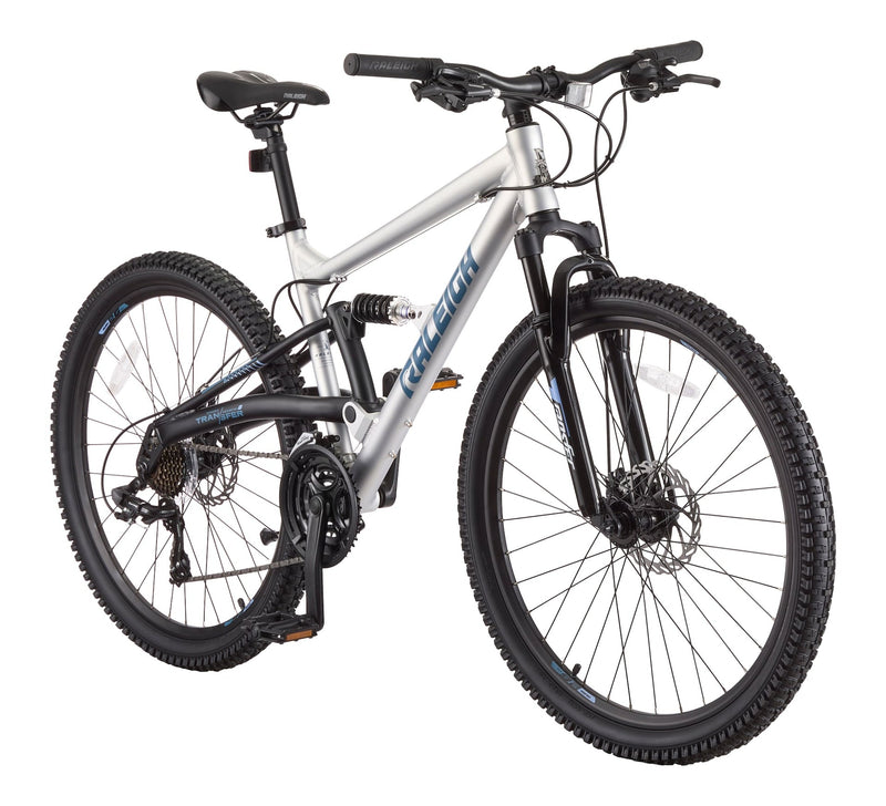 Tracker DS Mountain Bike with 21-Speed Shimano Shifting System, Silver Z4M5