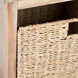 Lonan Wicker Storage Bench, Grey Wash/White, 16.1-in x 47-in x 19.9-in K7S2 - product image 5