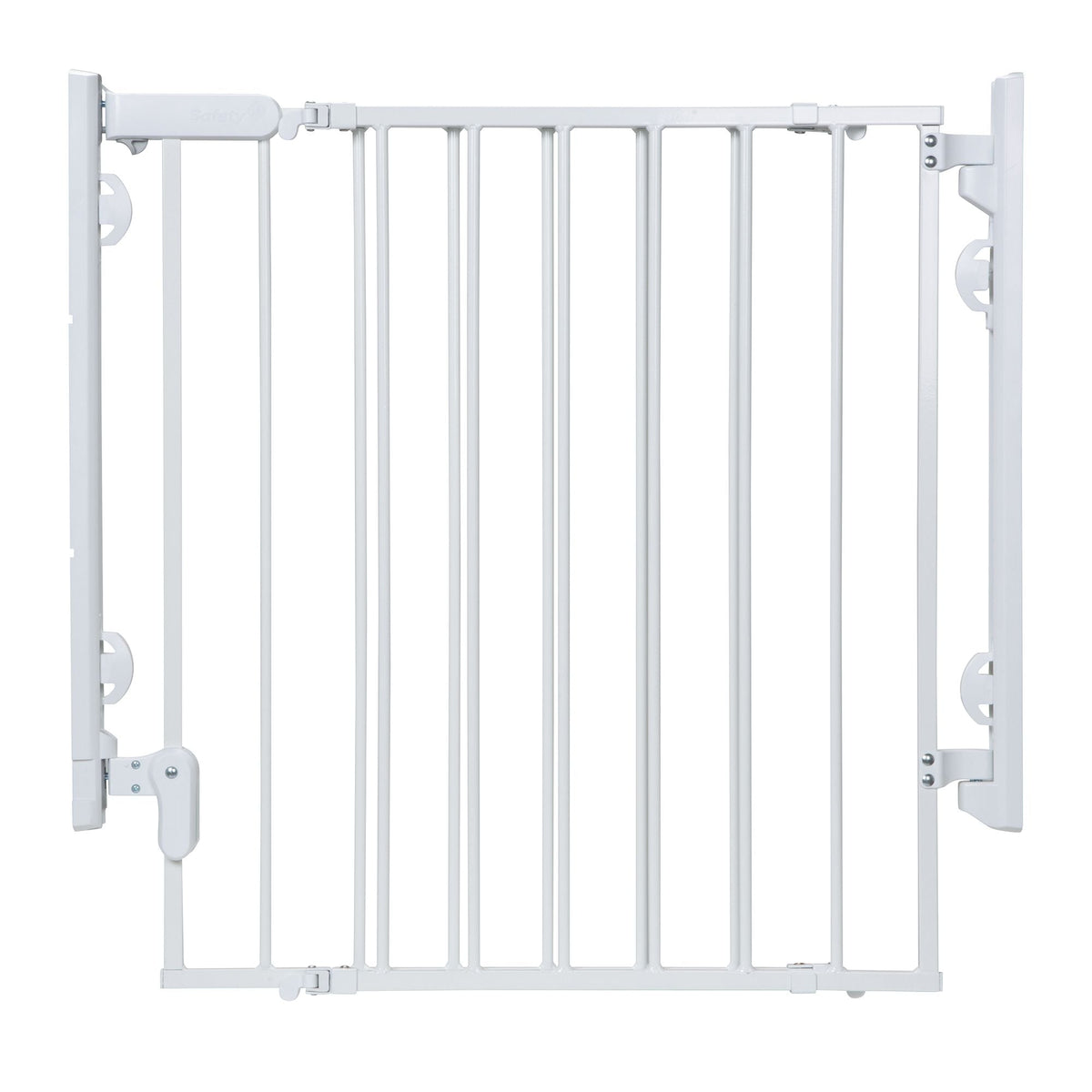 Ready To Install Top of the Stairs Baby Safety Gate, White R6F8 - product image 1