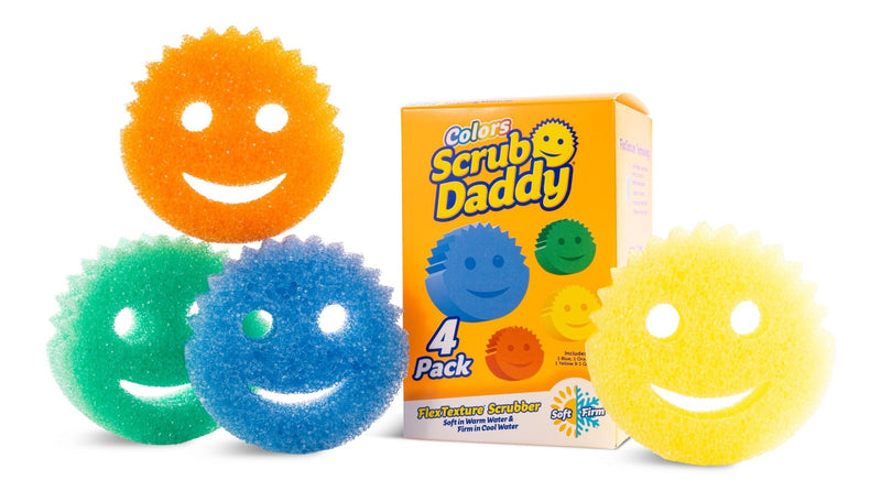 Colors Scratch-Free Cleaning Sponge/Scrubber with FlexTexture, 4-pk T0U3