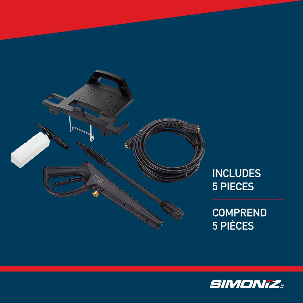 1650 PSI 1.8 GPM Corded Cold Water Electric Pressure Washer with Foam Blaster G0A3 - product image 6