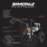 Platinum 3600 PSI Gas Pressure Washer X6P3 - product image 2