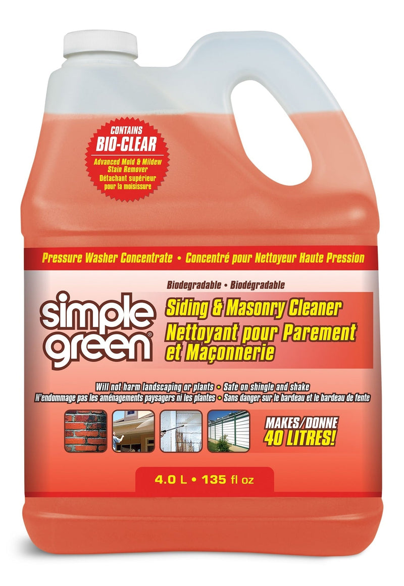 Green Siding & Masonry Pressure Washer Detergent, 4L G2S6