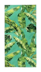 Palm Spring Rectangle Paper Disposable Guest Towel Napkins, Green, 8-in, 20-pk, 3-ply, for Summer Party W9K7 - product image 1