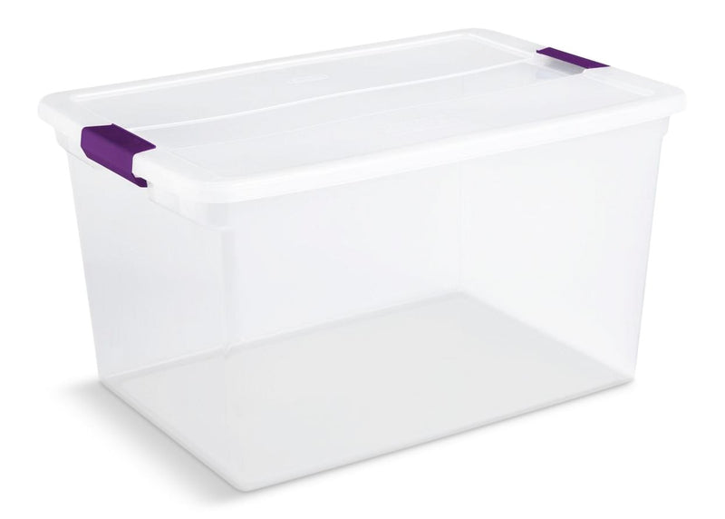 ClearView Storage Box with Latched Lid, 62-L J0C6