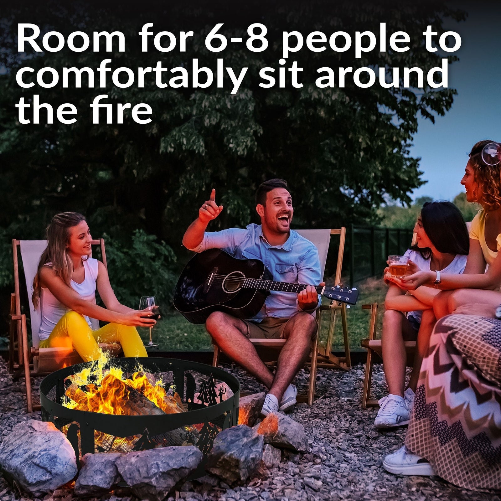 Decor Forest Wilderness Fire Ring, 36-in U4L1 - product image 6