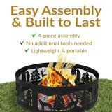 Decor Forest Wilderness Fire Ring, 36-in U4L1 - product image 8