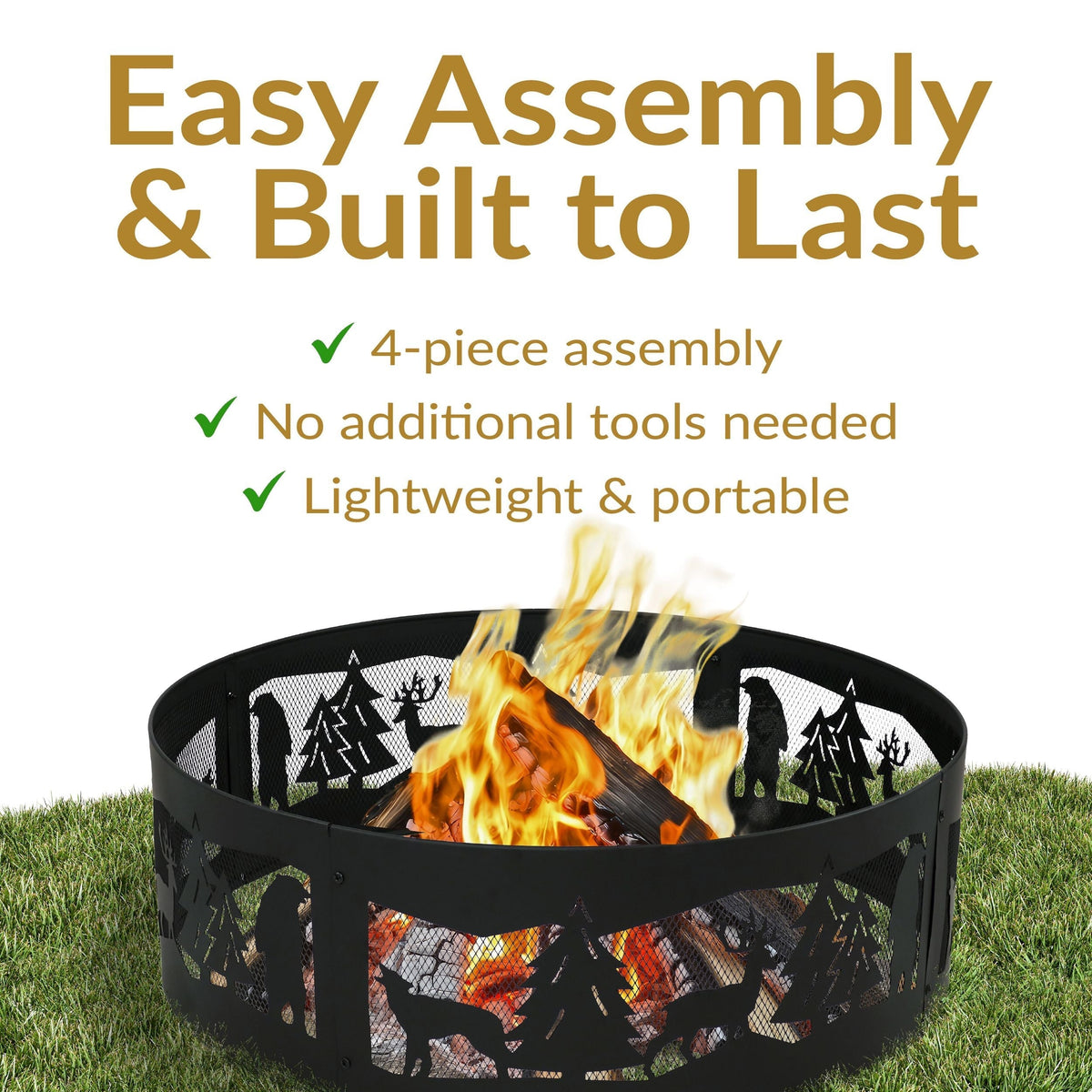 Decor Forest Wilderness Fire Ring, 36-in U4L1 - product image 8